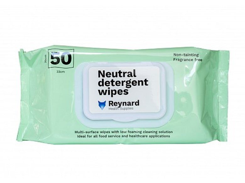 Reynard Wipes Neutral Detergent Alcohol free 330x200mm