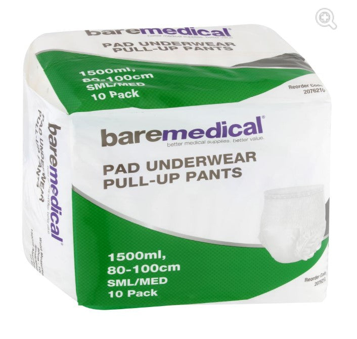 Bare Medical Pull-Up Pant 1500mL