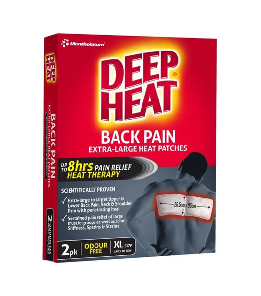 Deep Heat Back Pain Patch (2pk)