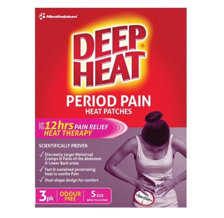 Deep Heat Period Pain Patch (3Pk)