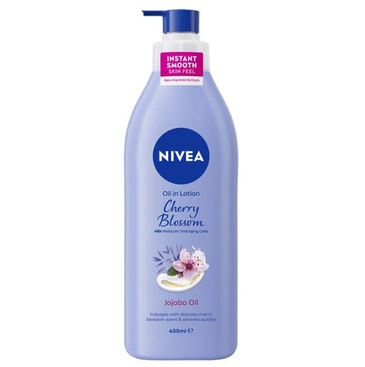 Nivea Body Oil Lotion Cherry Blossom Jojoba 400ml