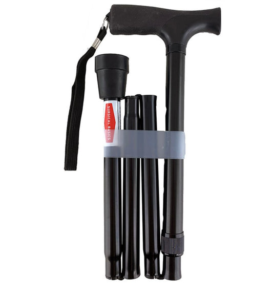 SB Walking Stick Black Soft Grip Handle (83-95cm)